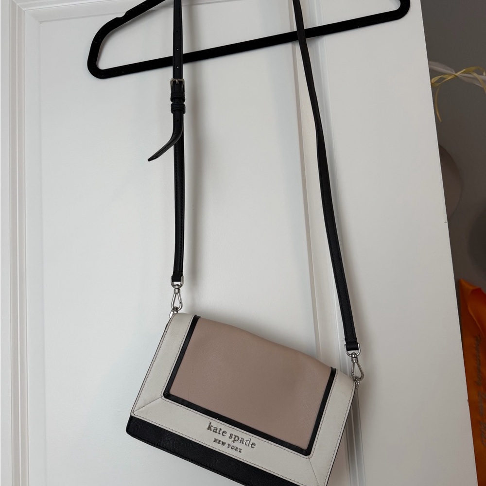 Kate Spade Black and Cream Crossbody Bag